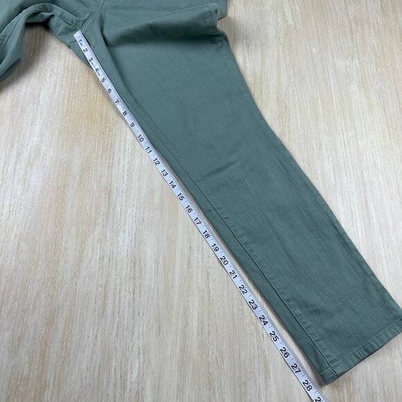 NYDJ Alina Convertible Ankle Mid Rise Straight Stretch Casual Everyday Jeans 8 - Picture 12 of 16